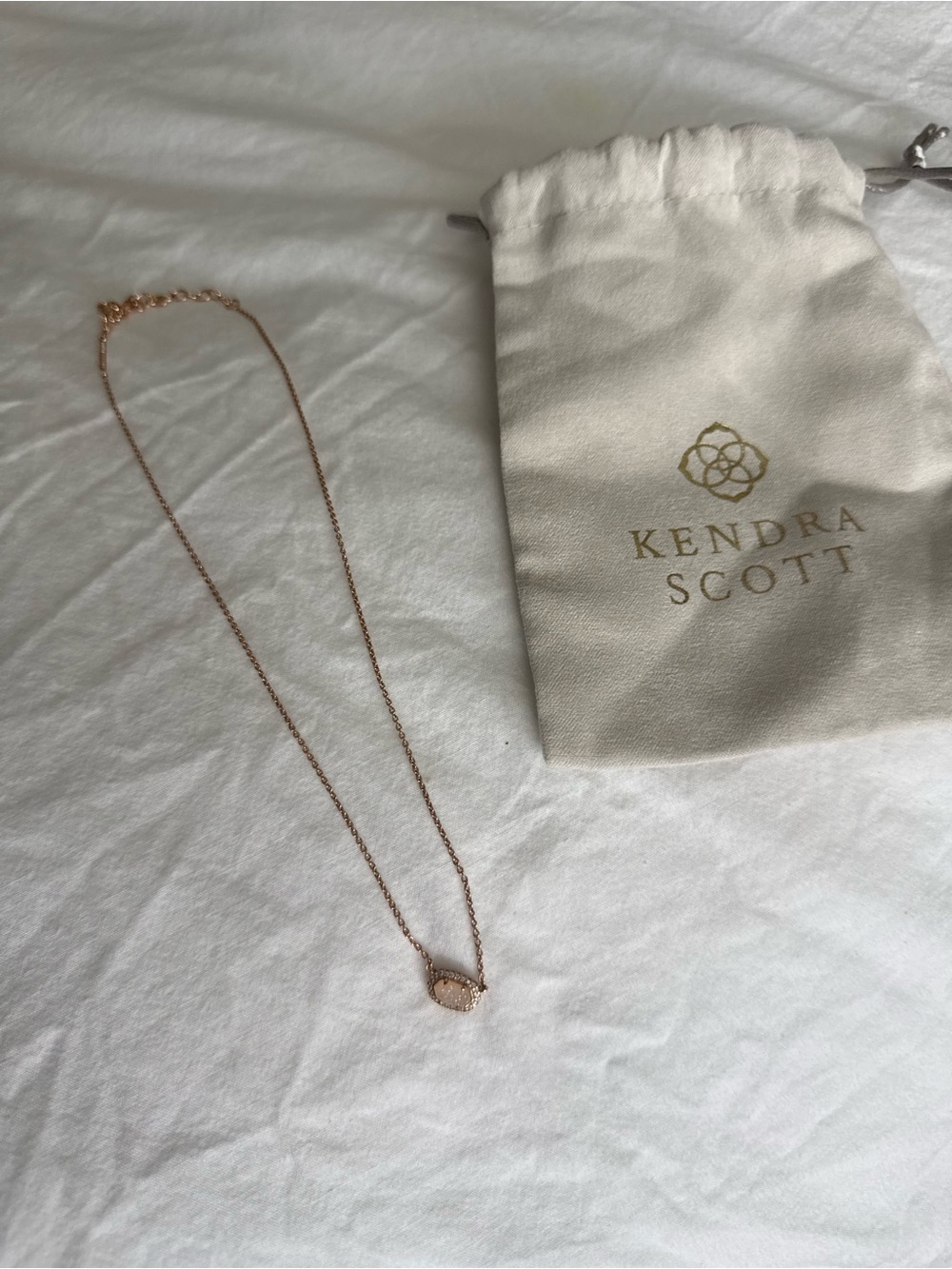 Kendra Scott Rose Gold Necklace with Mini Pendant